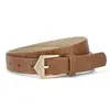 Cinturón Nuevo Transfronterizo para Mujer, Hebilla Decorativa Retro Francesa Japonesa, Cinturón Personalizado con Patrón de Cocodrilo para Mujer, Listo para la Venta