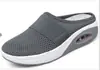 Zapatillas de verano coreanas de media punta zapatos blancos para mujer sin tacón slip-on zapatos para mujer zapatos perezosos talla grande zapatos planos