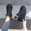 Botas de Nieve de Suela Plana para Mujer 2026 Nuevas Elegantes de Invierno con Felpa Adentro Antideslizantes Botines Cortos Botas de Algodón Grueso Cálido