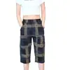 Shorts Xadrez Masculino de Verão Soltinho com Seis Bolsos, Tendência Versátil Casual para Praia