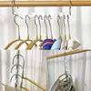 Colgador Plegable para Ropa de Dormitorio Estudiantil, Tendedero Multifuncional, Solución de Almacenamiento para Armario de Acero Inoxidable que Ahorra Espacio