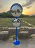 Espejo Fotográfico de Celebridad de Internet, Espejo Reflectante Cóncavo-Convexo, Decoración para Actividades al Aire Libre, Espejo de Gran Ángulo, Toma de Fotos en Atracciones Turísticas, Espejo Rosa Divertido