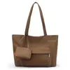 Bolsa de Lona de Gran Capacidad Estilo Casual para Mujer 2026 Nueva Moda Estudiante Escuela Bolsa para Laptop Bolso de Hombro Único Portátil