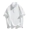 2024 Nueva Camiseta de Manga Corta de Marca de Moda de Verano Diseño de Camisa POLO Estilo Nicho para Hombre Cuello Alto Retro Camiseta Corta para Hombre