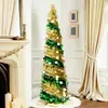 Árvore de Natal transfronteiriça com luzes Decoração de Natal decorações internas Decoração de árvore de Natal Árvore flocada de Natal atacado