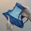 Calcinha Feminina Versátil Sexy Canelada de Cintura Baixa Estilo Japonês para Menina com Tiras Finas Vazadas Tanga