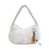 2025 Nuevo Bolso de Axila Trenzado Transfronterizo Bolso de Mano Bolso de Hombro de Felpa Bolso de Moda Versátil para Otoño e Invierno para Mujer