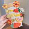 Accesorios para el cabello para niños, horquillas de café con leche, otoño e invierno, nuevo estilo, horquillas de felpa sin pelo para niñas, lindas horquillas laterales con clip para bebés.