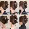 Pinza para el pelo de niña para ir al trabajo, Pinza de tiburón acrílica de color sólido, Accesorio grande para el pelo grueso, Pinza para la nuca de mujer