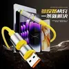 Adequado para Celulares e Tablets Apple e Huawei, Cabo de Carregamento Rápido de Alta Corrente, Cabo de Dados Silicone Quatro em Um 240W