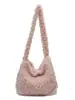 Bolso de Peluche Grande de Estilo Coreano Transfronterizo Bolso Cruzado Nuevo de Moda Otoño e Invierno para Mujer Bolso de Hombro para Viajar Bolso de Mano
