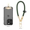 Cordão para Celular Pendurado no Pescoço Transversal 8mm Tira Trançada Corda Curta para Pulso Capa de Celular Cadeia de Cordão Atacado Fábrica
