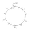 Colar Jingxu Prata 925 Simples Gota d'Água Zircônia Corrente Clavicular Ins Nicho High-End Pingente Prata Pura Atacado Transfronteiriço
