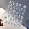 Adesivo para Unha Flor de Lírio Tridimensional Relevo Cinco Pétalas Flor Diabólica Colorida Sonhadora Concha Gelatinosa Adesivo Leve para Unha