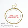 Set de Pulseras de Moda para Mujer de Acero Inoxidable 304L, Pulsera de Acero de Titanio de Venta Caliente Europea y Americana con Interior Chapado en Oro Real de 18K, Venta al por Mayor