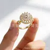 Anillo de Plata Tailandesa Giratorio para Alivio de la Ansiedad, Anillo de Cuentas de la Suerte Multicapa, Regalo de Moda Auspicioso Estilo Coreano para Mejores Amigos