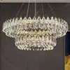 Araña de cristal de alta gama para sala de estar de villa, luz principal lujosa y grandiosa para comedor y dormitorio principal, 6 lámparas nuevas de Zhongshan