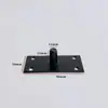 Mola de piso de porta de vidro, extensão do eixo superior, peça de hardware, acessórios de fixação de eixo fixo simples de aço inoxidável