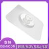 Estante de almacenamiento para papel higiénico gancho sin perforaciones escurridor soporte para taza de cepillo de dientes gancho adhesivo caja de pañuelos parche fuerte