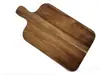 Suministro Directo de Fábrica Venta Caliente Transfronteriza Tabla de Cortar de Madera Maciza Tabla de Sushi de Madera de Acacia Tabla para Pan Queso con Asa