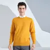 Suéter de Punto Rojo Nuevo Otoño 2025 Transfronterizo para Hombre, Cuello Redondo, Corte Holgado, Suéter Grueso de Punto, Capa Base