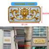 Molde decorativo en relieve para pared exterior europea, para puerta de villa china, cemento, montaña, flor, modelo, ventana, patrón, plantilla de línea tallada