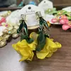 Pendientes Florales Grandes de Rafia Estilo Vacacional Junto al Mar Populares de Lujo Ligero Pendientes de Estrella de Mar Pendientes Elegantes de Nicho