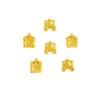 Accesorios DIY de Oro de Arena Vietnamita de Larga Duración Castillo Calabaza Coche Pulsera Pulsera Auténtica Cuerda de Cuero Trenzada para Hombres y Mujeres