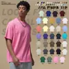 Nuevo Producto de Manga Corta 275g Tono Tierra Holgado Camiseta de Manga Corta Lisa para Hombre Niebla Algodón Puro Marca Trendy para Hombre Ropa para Hombre Tallas Grandes