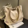 Bolso Casual de Gran Capacidad para Mujer Moda de Verano Bolso de Hombro Simple Versátil Bolso de Lona Tote Estudiante Universitario Shangchanglei