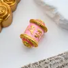 Estilo Étnico Chino Aleación Pintada Cubo Cuentas Joyería Accesorios Metálicos Adornos Colgantes Decorativos Regalos Temporada de Viajes Venta al por Mayor