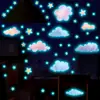 Pegatinas Luminosas de Nube y Estrella de Amazon Transfronterizas para Habitación Infantil Pegatinas de Pared Creativas que Brillan Pegatinas Decorativas de Pared Fluorescentes