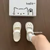 Zapatos tipo ballet perforados para mujer, nuevo modelo de verano 2026, con moño en forma de corazón, antideslizantes, puntera cerrada, sandalias de exterior Mary Jane