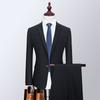 Traje de calidad transfronteriza con dos botones divididos para hombre, traje de negocios ajustado, traje de boda profesional de estilo occidental.