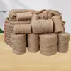 Corda de cânhamo fina corda de cânhamo grossa corda de juta etiqueta decorativa retrô corda para embalagem atacado corda de palha juta tecida à mão