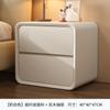 Mesa de Noche Dormitorio Multifuncional Lujo Ligero Madera Maciza Cajón Creativo Mesita de Noche Estilo Crema Almacenamiento Gabinete Multifuncional