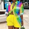 Conjunto de Dos Piezas con Estampado de Moda para Mujer, Nuevo, Transfronterizo Europeo y Americano, Comercio Exterior, Amazon Aliexpress, Temperamento, para Viajar