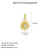 Fornecimento Exclusivo Transfronteiriço de Pingente de Prata Esterlina S925 Pedra de Nascimento de Dezembro, Pingente de Zircônia Colorida Inlaid de Luxo Leve Europeu e Americano, Acessórios Femininos