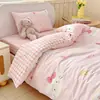 Jardín de Infancia Clase A Juego de Tres Piezas para la Siesta de Algodón Puro Juego de Ropa de Cama Infantil de Dibujos Animados Juego de Seis o Siete Piezas de Algodón Puro con Relleno de Almohada