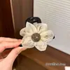 Pinza para el Cabello de Malla con Flor de Bola para Mujer 2026 Nuevo Estilo de Gama Alta para Cola de Caballo Alta y Semirecogido Accesorio para el Cabello en la Parte Posterior de la Cabeza