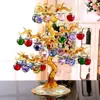 Casa del Árbol de Manzana de Cristal Regalo de Inauguración Decoración de Árbol de Cristal Adornos Esenciales Regalos de Inauguración Práctico