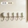 Soporte de Mopa Montado en Pared, Estante Fijo de Cocina, Soporte de Escoba sin Taladro, Pinza para Mopa, Estante de Almacenamiento con Gancho Arcoíris para Baño