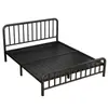 Cama matrimonial de hierro forjado estilo europeo de 1.8 m para uso doméstico, viviendas de alquiler, cama económica reforzada y engrosada de 1 m, cama para niños de 1.5 m