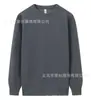 Sudadera de Algodón Puro con Cuello Redondo, Estilo Nuevo Otoño e Invierno, Ropa de Trabajo, Jersey de Manga Larga con Hombro Caído, Uniforme para Clase de Deportes con Logo Impreso