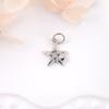 Colgante pequeño de estrella de cinco puntas con microincrustaciones de circonita de cobre dulce y fresco para mujer, para pendientes, pulseras, collares, accesorios de joyería DIY