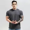 Camiseta Deportiva Nueva de Verano Textura Pesada Almohadilla Hombro Puño Manga Larga Anti-Arrugas Secado Rápido Fitness Running Hombre Descanso