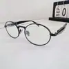 Gafas Metálicas Ovaladas Planas Anti-Luz Azul 2024 Nuevas Europeas y Americanas Moda Retro Se Pueden Equipar con Lentes para Miopía para Hombres y Mujeres