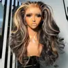Peluca Amazon para Mujeres Europeas y Americanas Cabello Castaño con Mechas Rizado Olas Grandes Pelucas Venta Caliente Transfronteriza Color Piano Cabello Largo Rizado