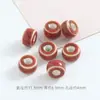 Acessórios de pulseira com contas espaçadoras de cerâmica colorida peça plana conta solta de cerâmica acessórios para joias contas lote solto materiais para roupas diy