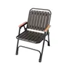 Silla plegable de exterior, silla de camping portátil, taburete plegable duradero, silla impermeable para balcón de ocio en el patio con respaldo